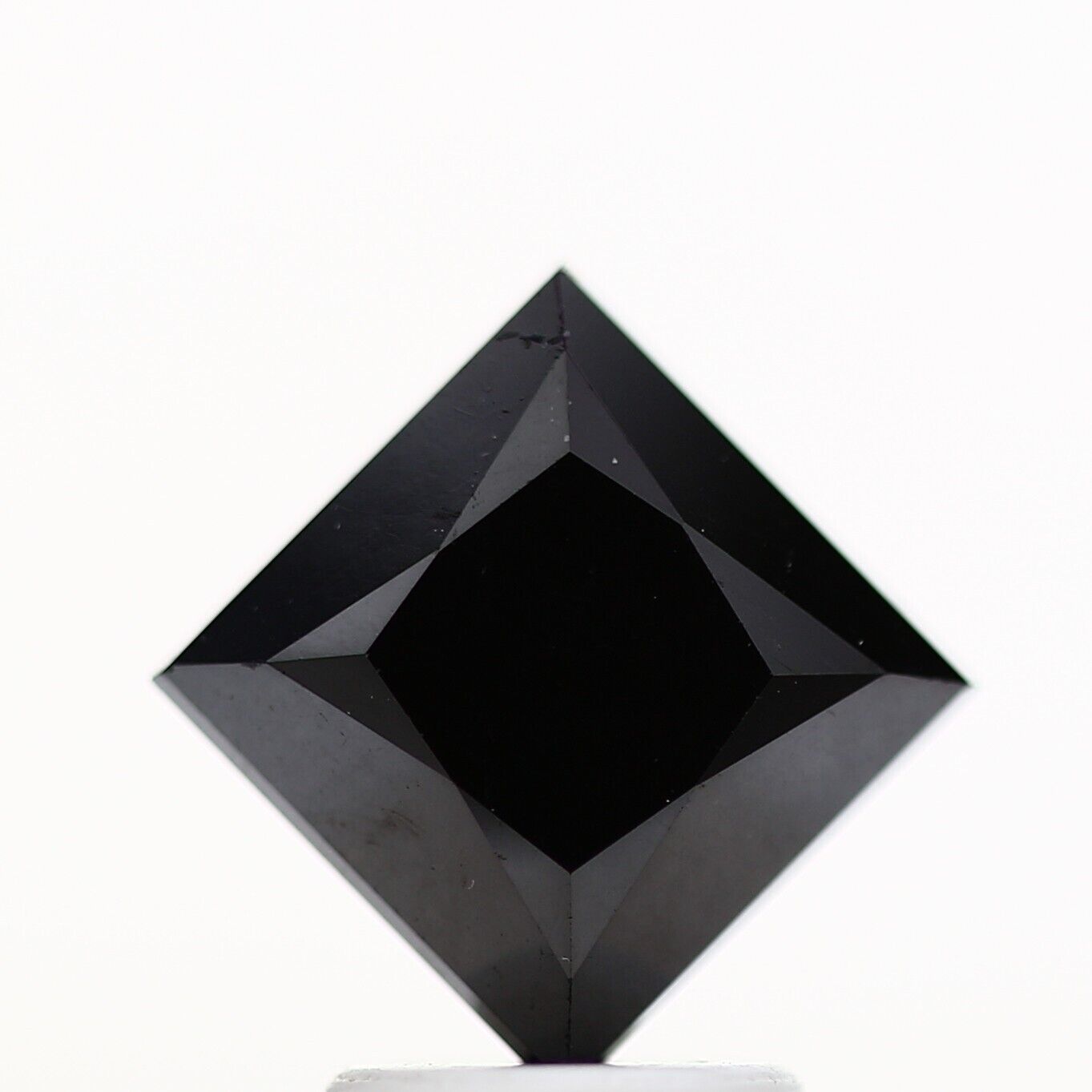 2.50 ct Natural Black Princess Cut Diamond for Earring